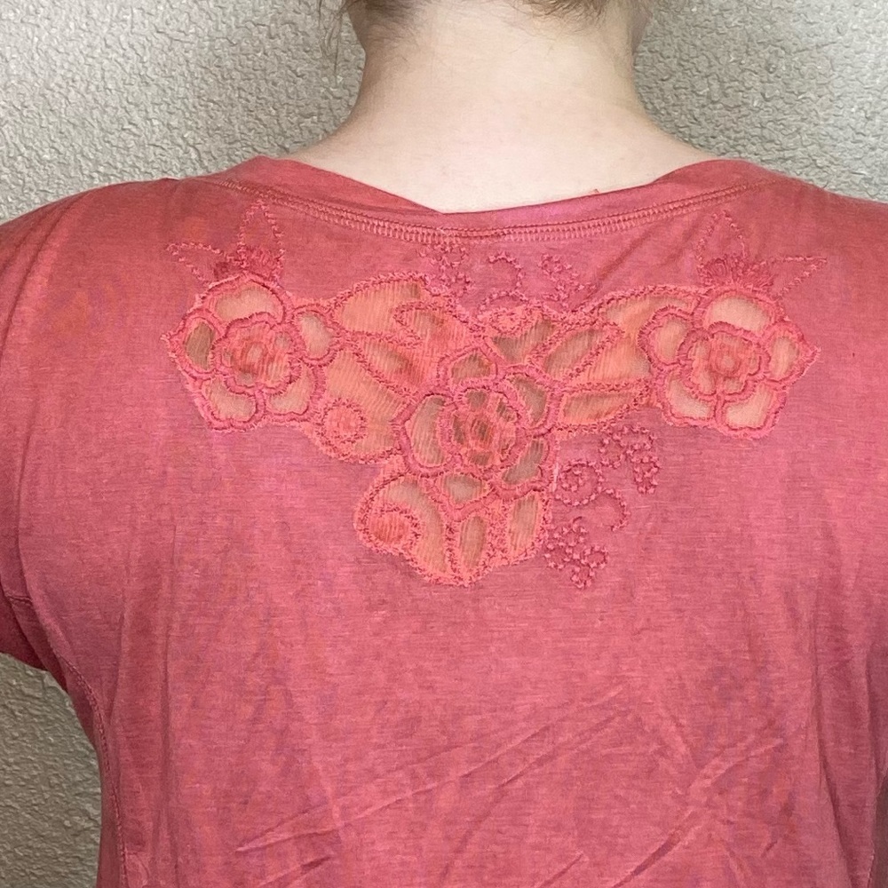 2/$20 Monoreno Lace Mesh Shoulder Top